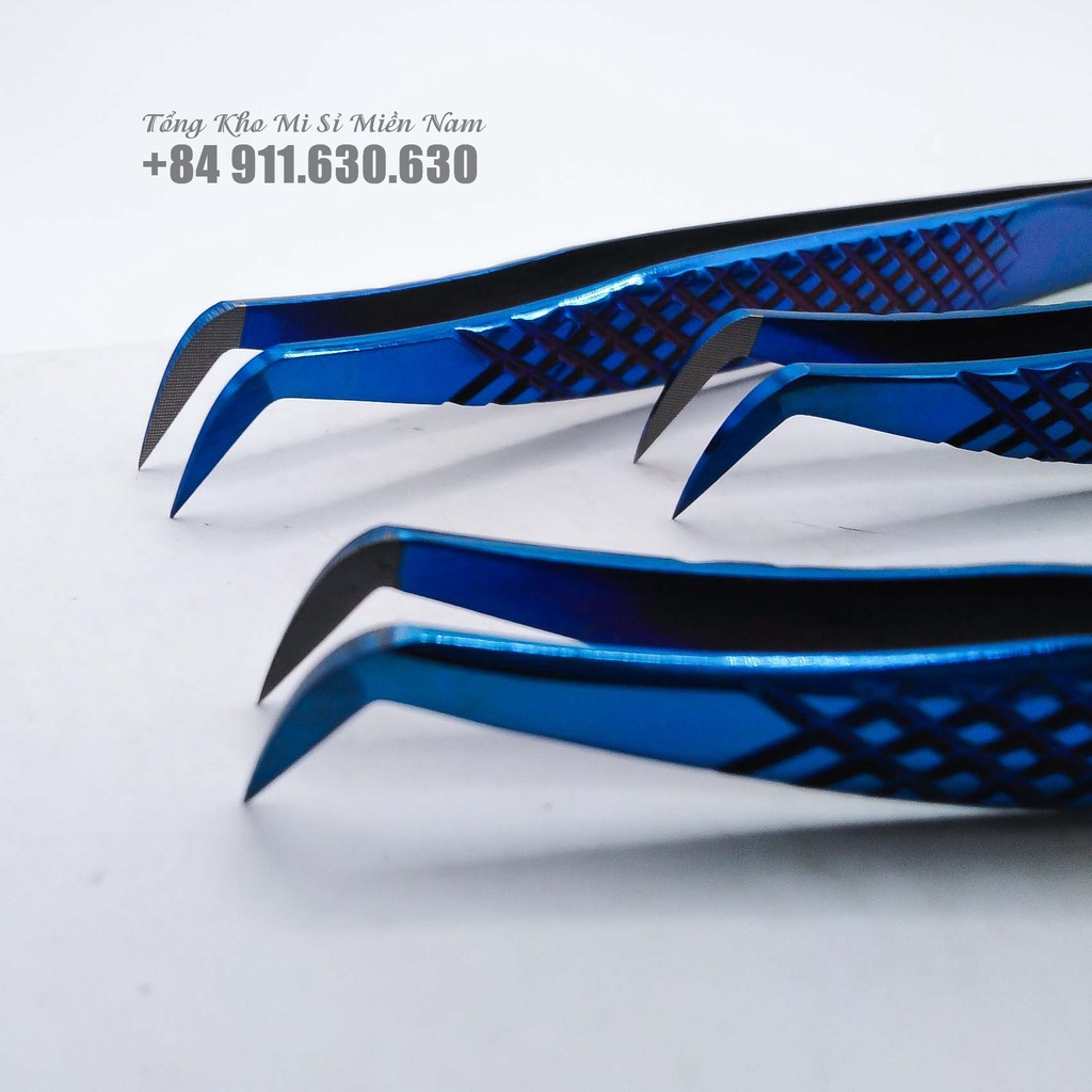 Nhíp nối mi Volume Pakistan Caro Phủ Nhám Nano mũi 12mm_Dụng Cụ Nối Mi HUY HOÀNG