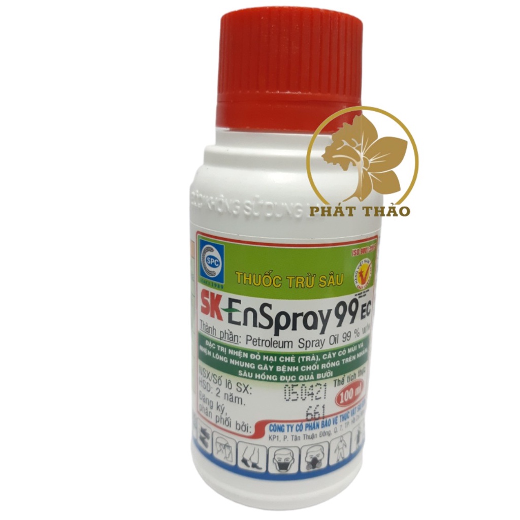 Sản phẩm DẦU KHOÁNG SK 99 CHAI 100ML - nhện đỏ hại hoa hồng, cây có múi