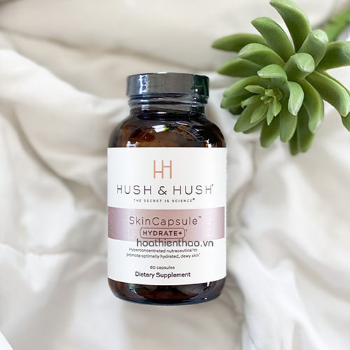 Viên Uống Cấp Nước Dưỡng Ẩm Sâu Cho Da Hush & Hush SkinCapsule Hydrate+ 60 viên