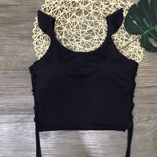 [ FREESHIP TOÀN QUỐC ] Crop Top Tay Bèo Thắt Dây