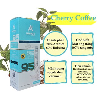 Cafe nguyên chất cà phê 95 aeroco coffee cà phê nguyên chất 100% gói 250g