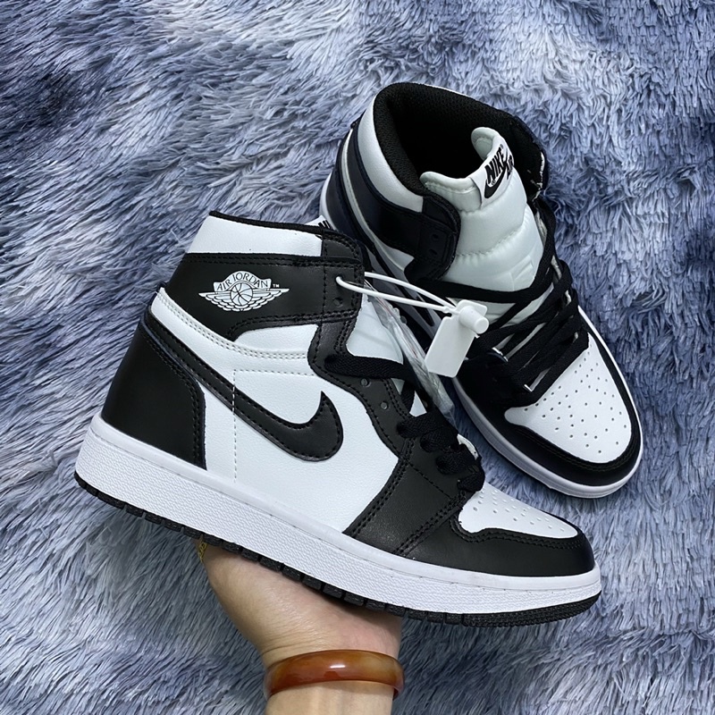 Air JD1 Đen Trắng Cổ Cao, Giày Sneaker Nam Nữ