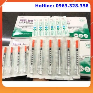 Bơm tiêm tiểu đường 1ml feel ject hàn quốc 100 chiếc/hộp