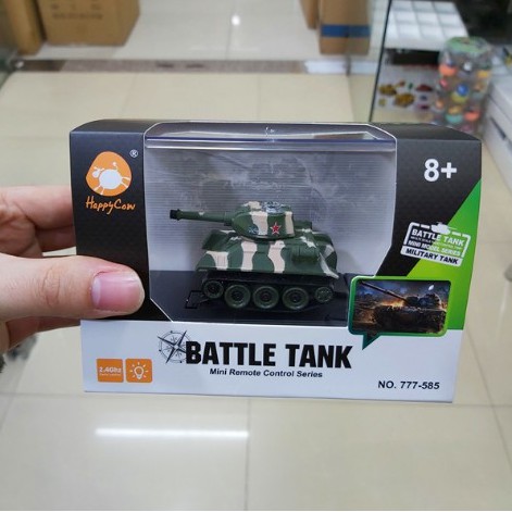 Xe tăng mini rc 1/64 điều khiển bản V2 2.4ghz - Đồ chơi xả stress sáng tạo