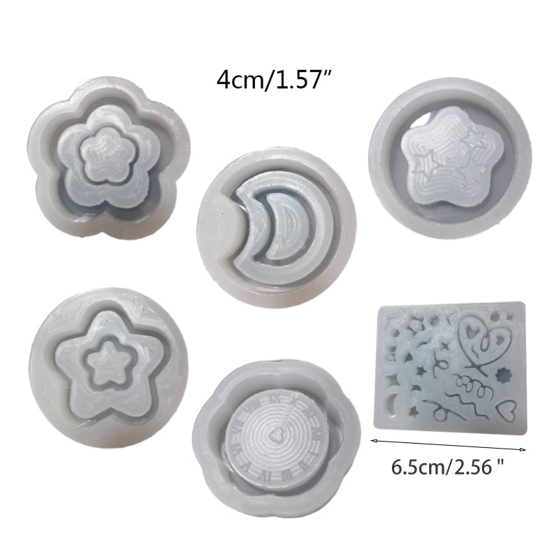 Khuôn Silicone Làm Móc Khóa Hình Chuông Gió / Mặt Trăng Độc Đáo