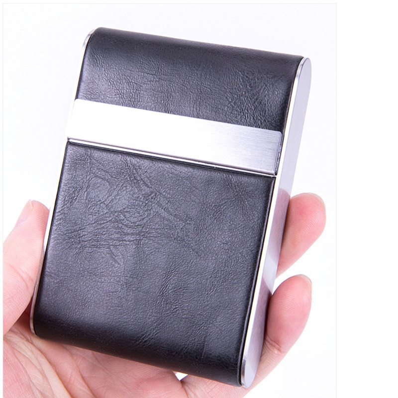 Hộp Đựng Thuốc Lá Mini Bằng Thép Không Gỉ PU Tiện Dụng