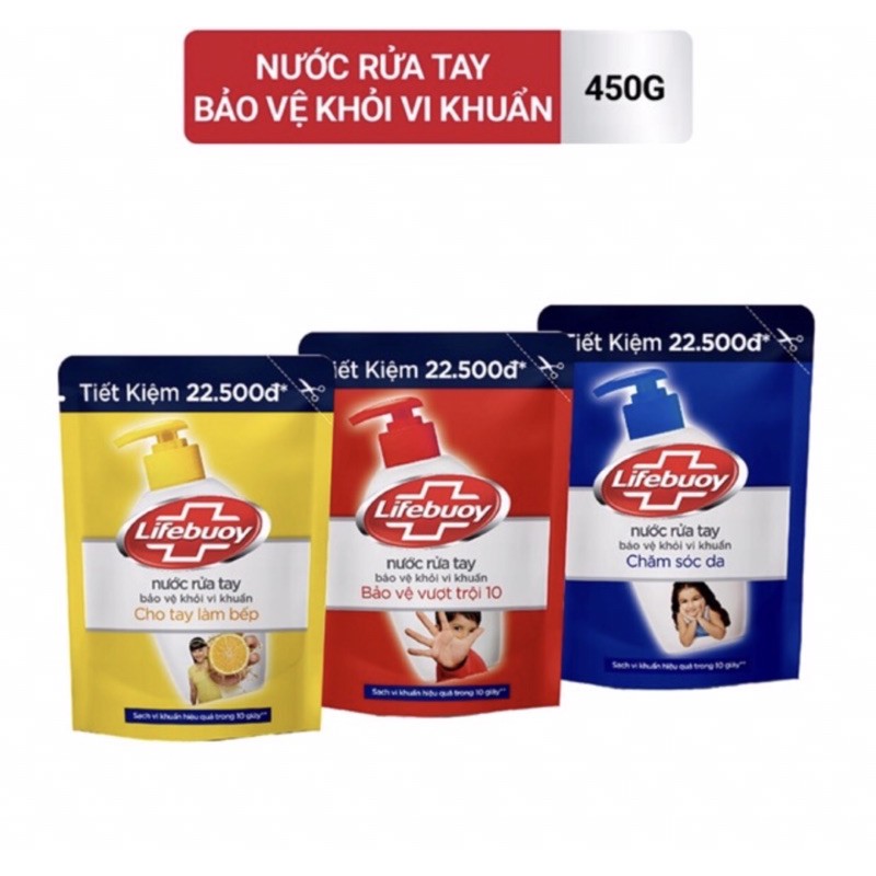 Nước rửa tay Lifebuoy 450g