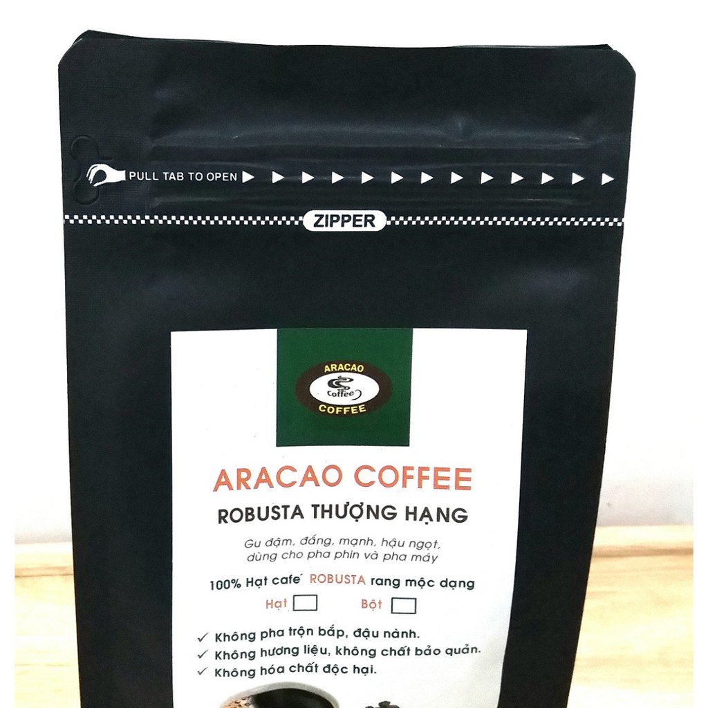 (1KG 2 GÓI) Cà phê nguyên chất, cafe rang xay, rang mộc, ROBUSTA THƯỢNG HẠNG, pha phin và pha máy- ARACAO COFFEE | BigBuy360 - bigbuy360.vn