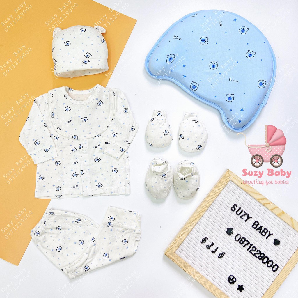 Hộp Quà TẶng Dokma,Set Đồ Sơ Sinh 5 Chi Tiết Dokma