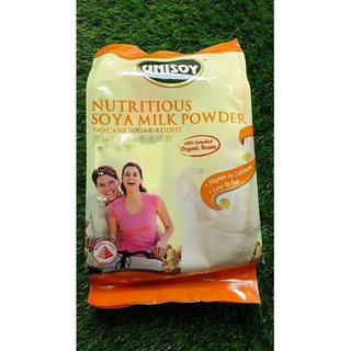 Bột đậu nành hữu cơ Unisoy không đường 360gr