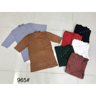G30. 965. ÁO LEN TAY HẠT TRAI