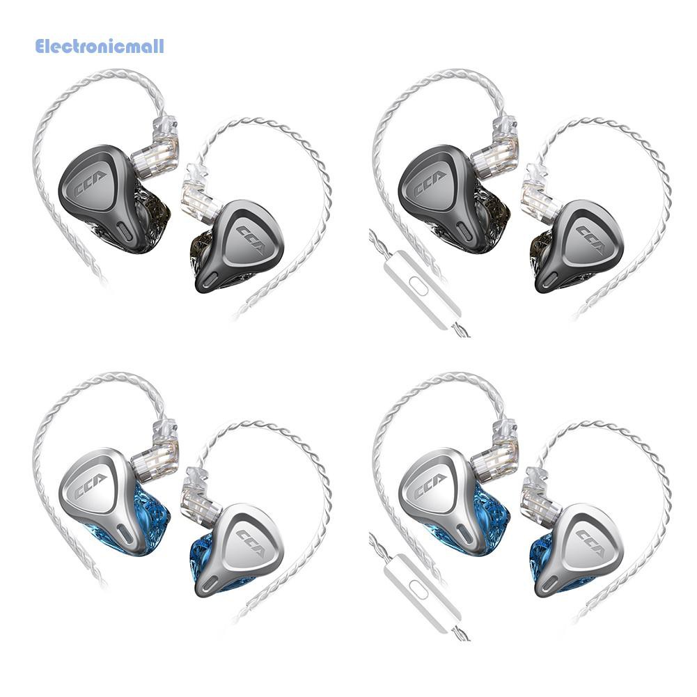 ElectronicMall01 CCA CSN Hybrid Driver In Ear Headphones 3.5mm Wired Earbuds HiFi Earphones