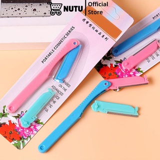 Dao Cạo Lông Mày Nhỏ Gọn Dễ Mang Theo, Dao Cạo Chân Mày Có 2 Đầu Thay Thế