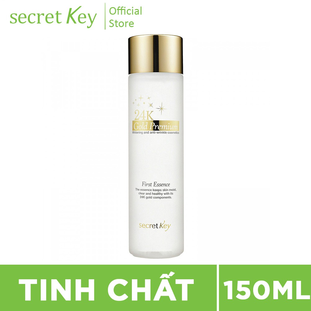 Tinh chất dưỡng da chống lão hóa cao cấp chứa tinh thể vàng Secretkey 24K Gold Premium First Essence 150ml