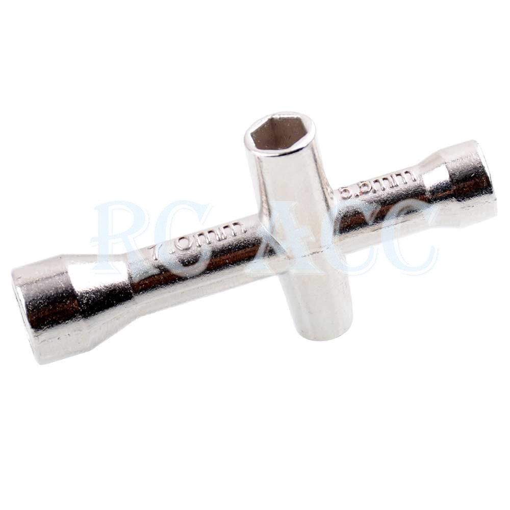 Cờ Lê Đầu Lục Giác Hình Chữ Thập RC 80132 4/5/5.5/7mm Cho Xe Điều Khiển Từ Xa HSP