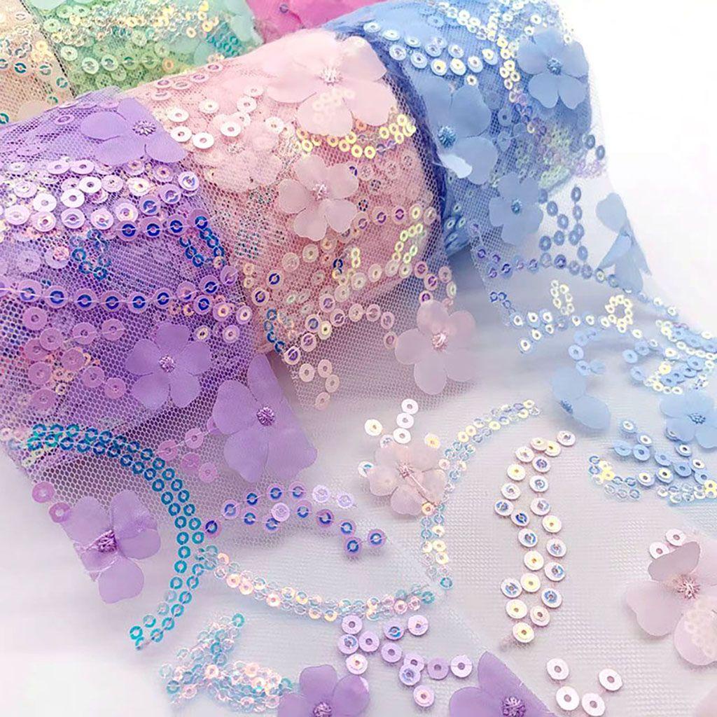 JARRED Thắt Lưng Vải Tuyn Đính Kim Sa Nhiều Màu Sắc Lấp Lánh