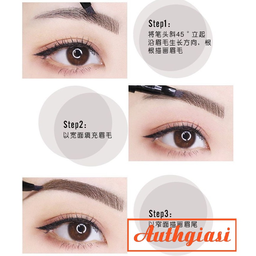 SIÊU LÂU TRÔI_ Bút kẻ mày phẩy sợi Novo Tattoo Watterproof Brow Ink Pen For 4 CHỐNG NƯỚC | BigBuy360 - bigbuy360.vn