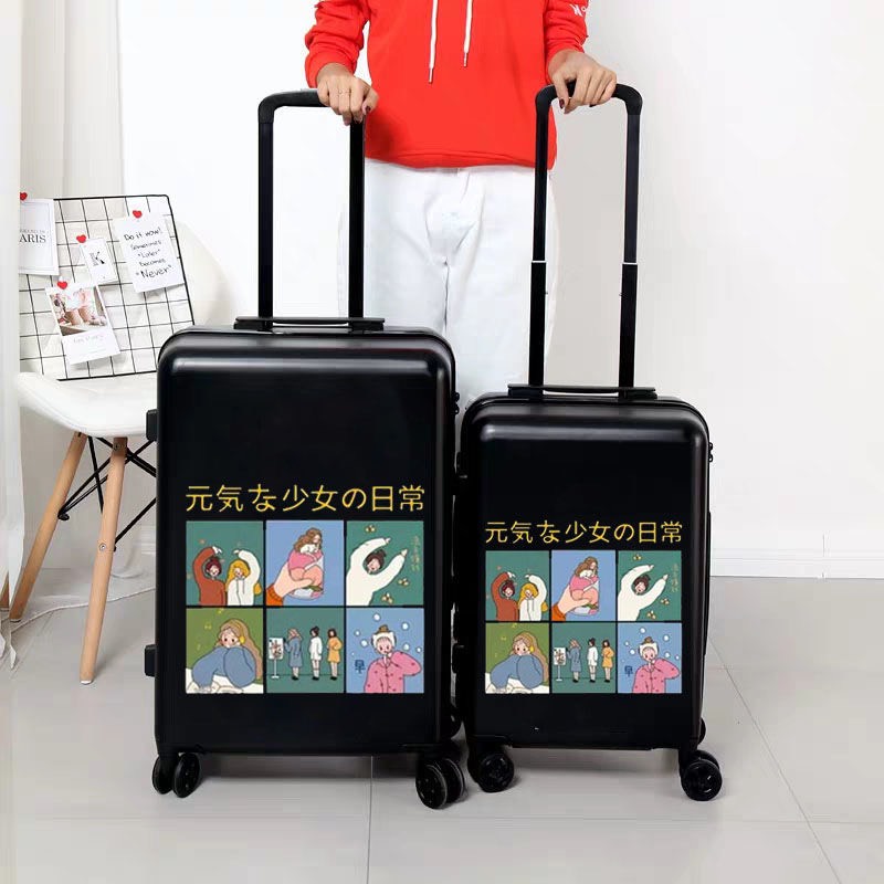 Vali Du Lịch Chủ Đề Cuộc Sống Thường Nhật In Hình Uv Cao Cấp Tối Giản Nhiều Size