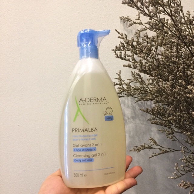 ✅ A-Derma Sữa tắm gội cho bé Primalba Cleansing Gel 2in1 500ml