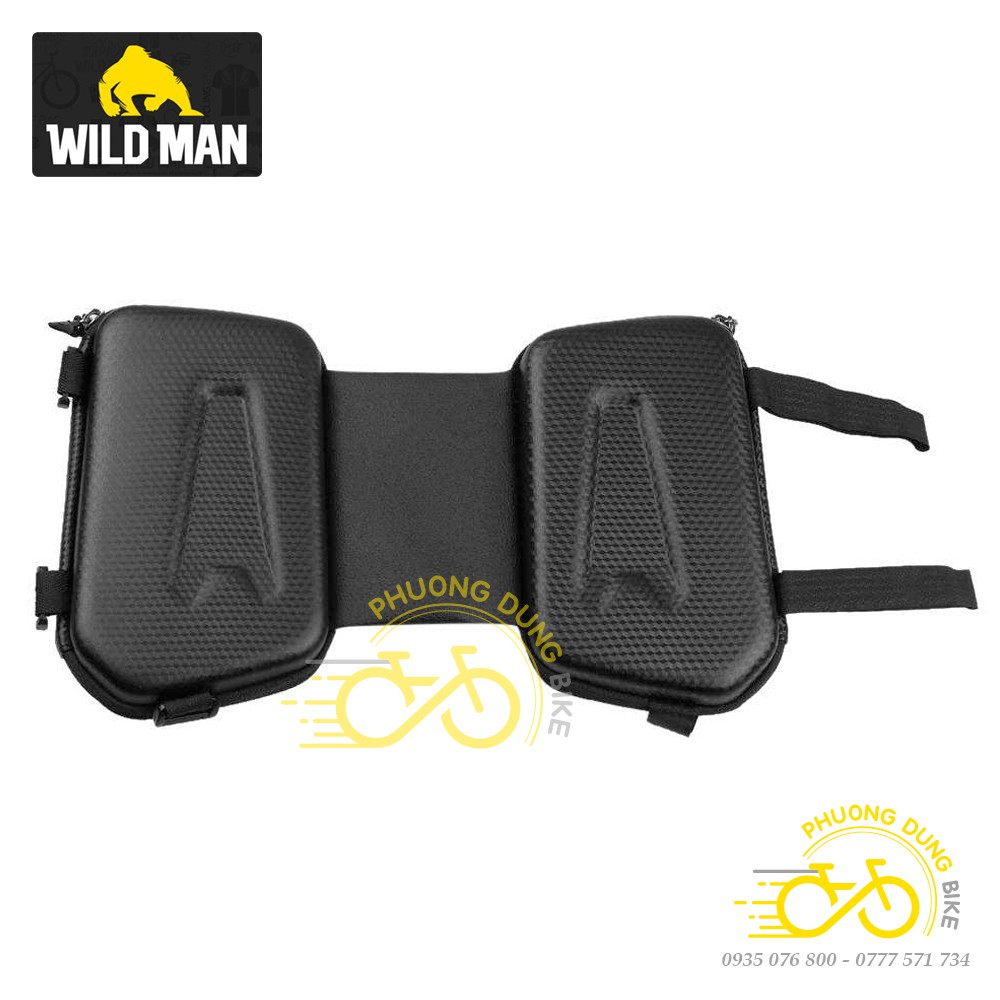 Túi đôi treo khung sườn hộp cứng xe đạp Wild Man E6