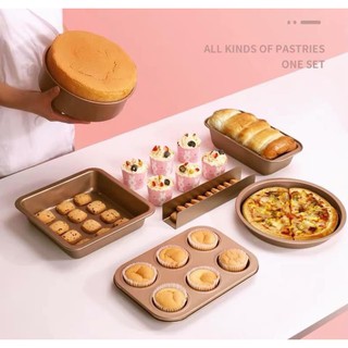 sét 5 khay nướng bánh