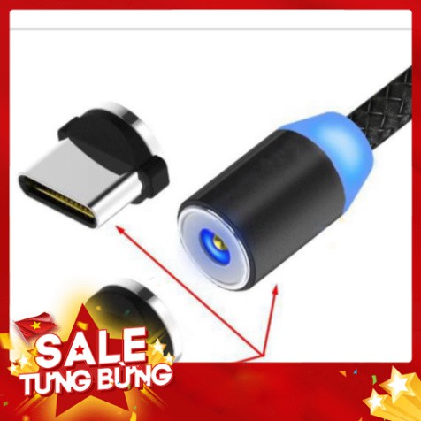 [FREE SHIP] 💥RẺ VÔ ĐỊCH💥 Cáp sạc Điện Thoại Nam Châm 3 đầu đa năng dây dù,có LED Cao Cấp💥SIÊU HOT💥