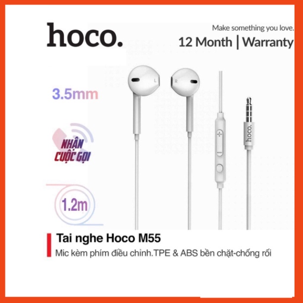 Tai Nghe Chính Hãng Hoco M55. Jack 3.5mm.Dành cho Smart Phone  PKCH8886