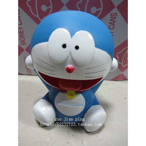 Ống Đựng Tiền Tiết Kiệm Hình Mèo Máy Doraemon 13cm