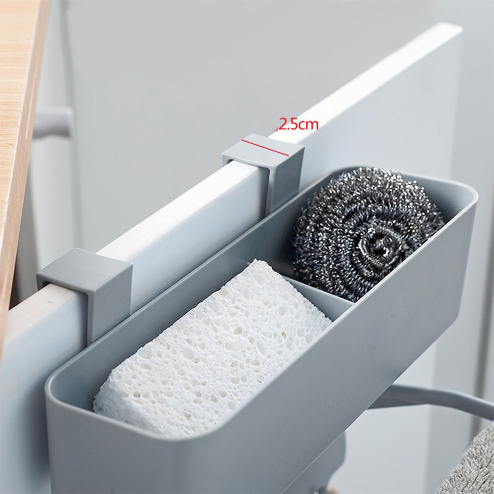 Khay Để Đồ J9 Trước Cửa Tủ Bếp Kiêm Móc Treo Khăn, Treo Đồ (Giao Màu Ngẫu Nhiên)