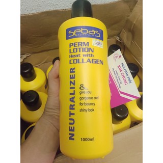 Cặp uốn nóng, setting Sebas Perm Lotion Collagen 1000ml