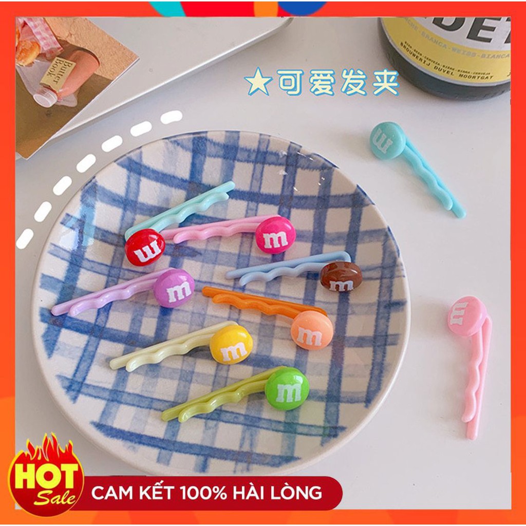 [HOT] KẸP MÁI HÌNH KẸO NGỌT SOCOLA DỄ THƯƠNG PHONG CÁCH HÀN QUỐC 214KMKSO