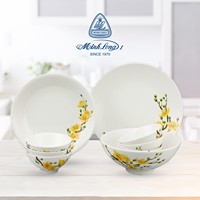 Chén Ăn Cơm Cao Cấp Minh Long 11.5cm Daisy IFP Hoàng Mai  sứ đẹp dùng trong gia đình, đãi khách, tặng quà tết