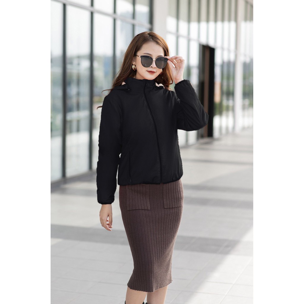 Áo phao lót lông SEFA mũ rời cao cấp