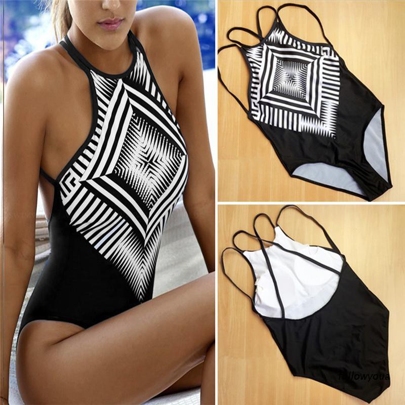 folღ Sexy One-piece Suit Women Swimsuit Print Swimwear Bathing Push-up Padded Bikini