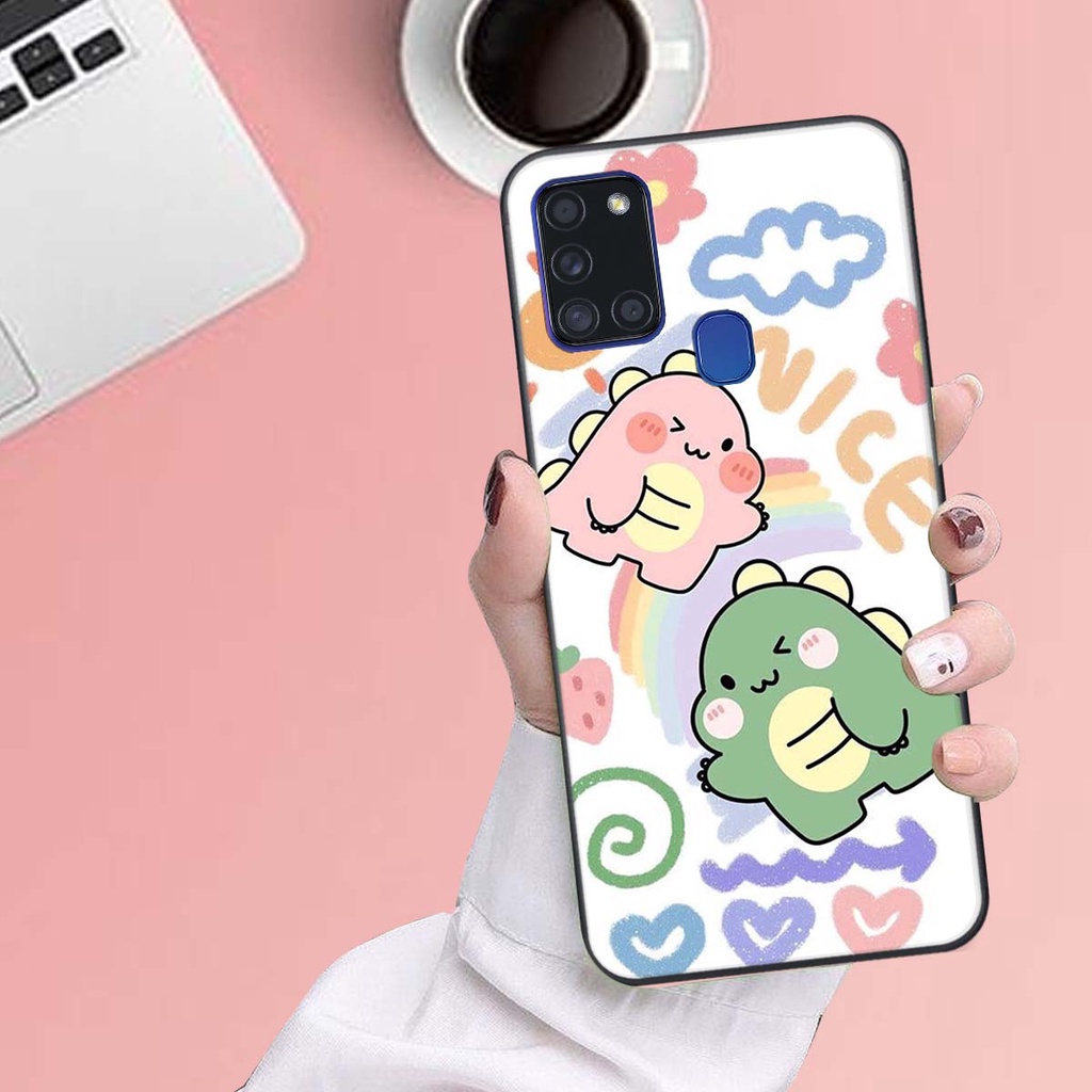 Ốp lưng Samsung A21S in hình khủng long , gấu nâu xinh xắn, siêu cute  mà còn vô cùng RẺ -ĐẸP