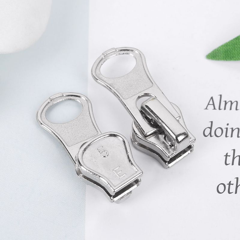 Set 10 Dây Kéo Kim Loại 11mm Nhiều Màu Sắc Dùng Để Sửa Chữa Khóa Kéo Tiện Dụng