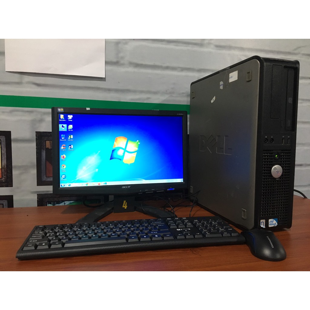 Bộ máy tính Dell kèm màn hình phím chuột Văn phòng học tập GAME nhẹ
