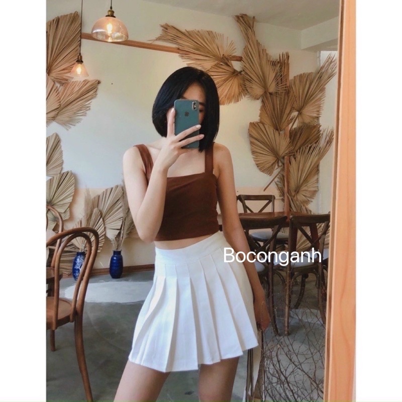 Áo Dây Bản To Có Đệm Ngực Mỏng Chất Thun Mỏng Mát AH6045 BOCONGANH