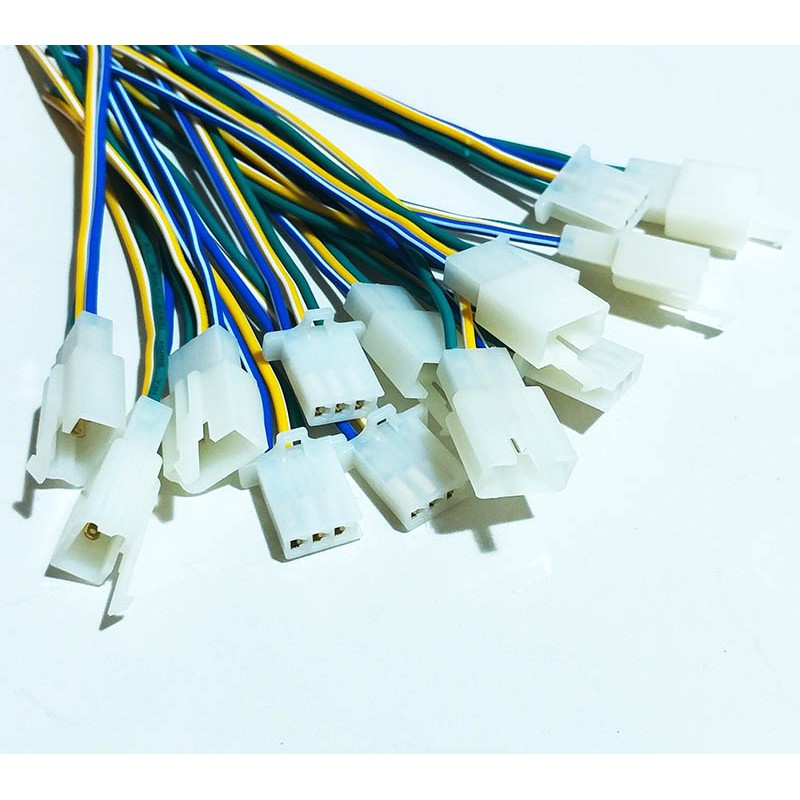 10 CẶP JACK NỐI ĐIỆN XE MÁY - 3 CHÂN