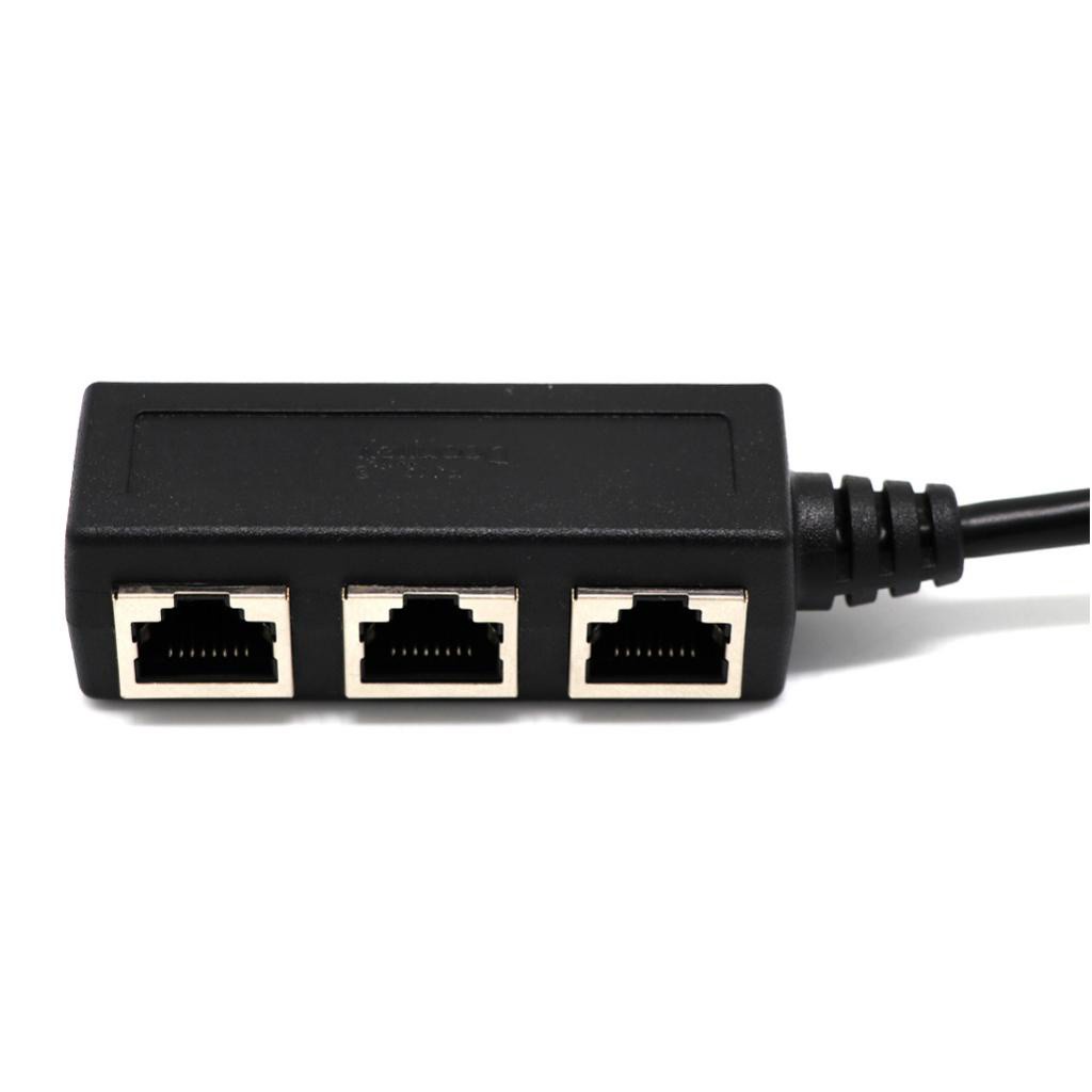 Đầu Chia Cổng Mạng LAN RJ45 Y 1 Thành 3 Cổng Cho CAT 5 / CAT 6