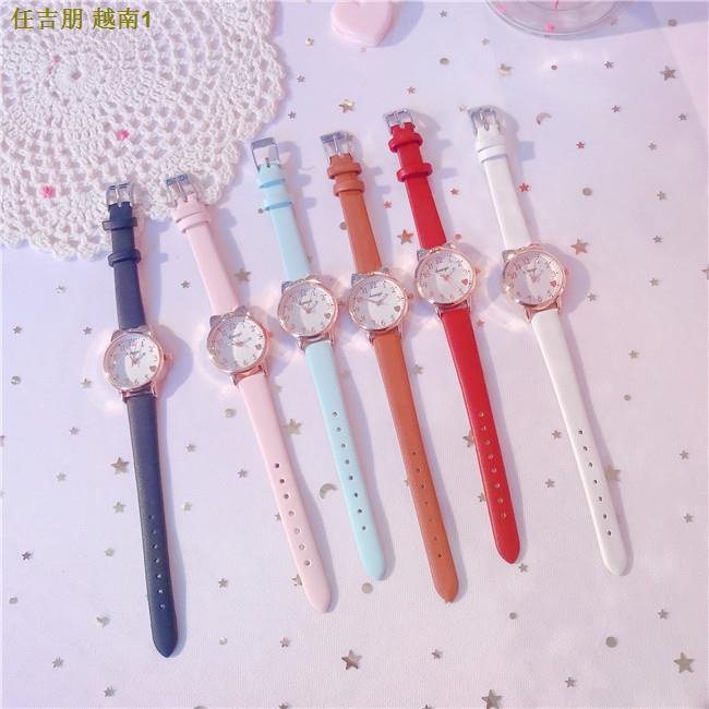 Đồng hồ đeo tay thông minh chống thấm nước phong cách Hàn Quốc dễ thương cho bé gái