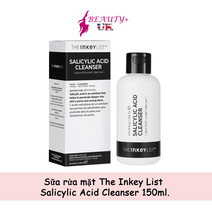 Sữa rửa mặt The Inkey List Salicylic Acid Cleanser 150ml