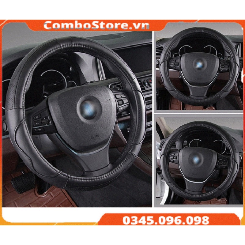 Bọc vô lăng da ô tô xe hơi bốn mùa vân nổi thời trang