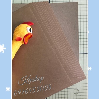 50 TỜ GIẤY KRAFT 250gsm A5 LÀM THIỆP HANDMADE
