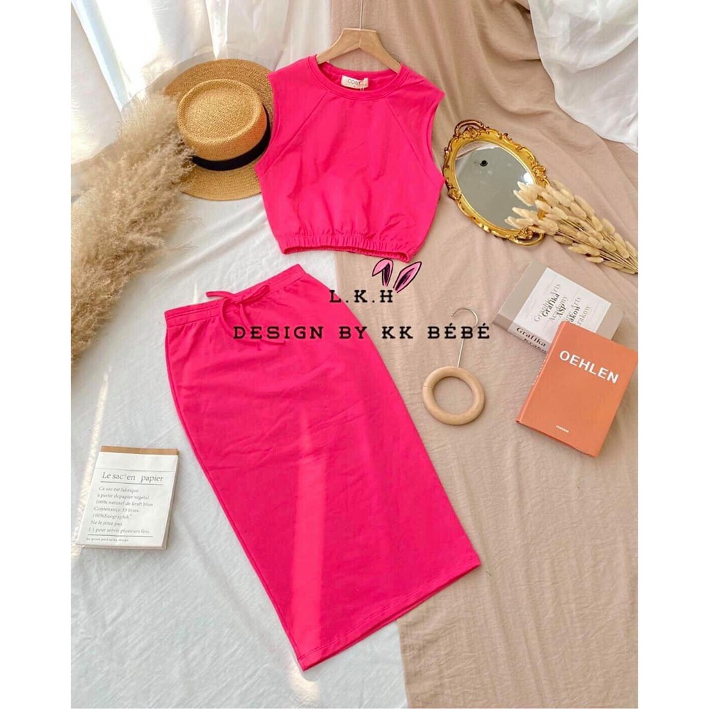 Set váy suông bé gái