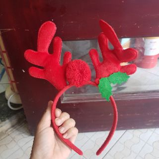 Cài tóc sừng huơu noel cho bé