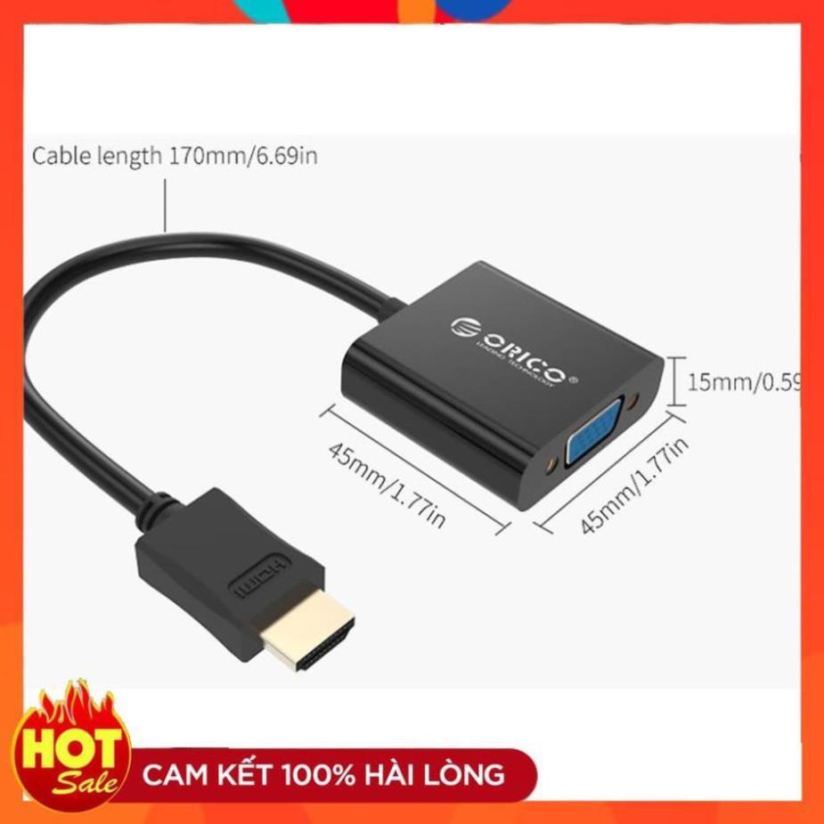 [Chính Hãng] Bộ Chuyển HDMI Sang VGA Orico DHTV-C20 - Hàng Chính Hãng bảo hành 1 năm