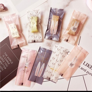 túi kẹo tai thỏ Nougat, túi kẹo sữa hạt size 4*9cm - Set 96-100