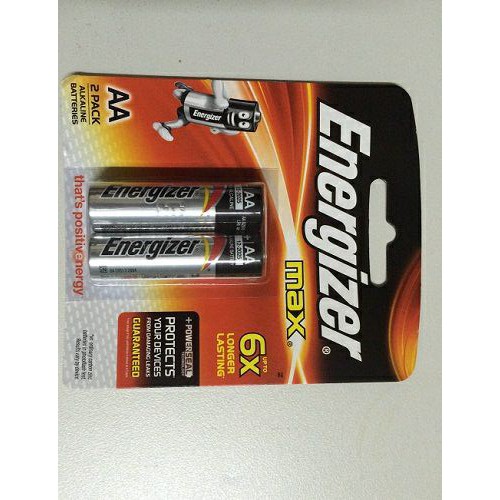 Pin tiểu AA LR6 Energizer Alkaline 1.5V vỉ 2 viên