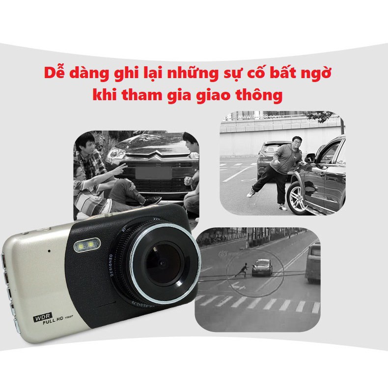 Camera hành trình cho ô tô SD503 màn hình 5 inch Full HD hỗ trợ tiếng Việt